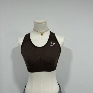Gymshark sports bra in brown